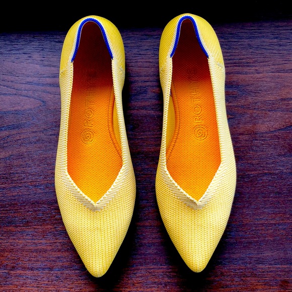 Rothy's Shoes - Rothy’s The Point in Sunshine. Size 9.